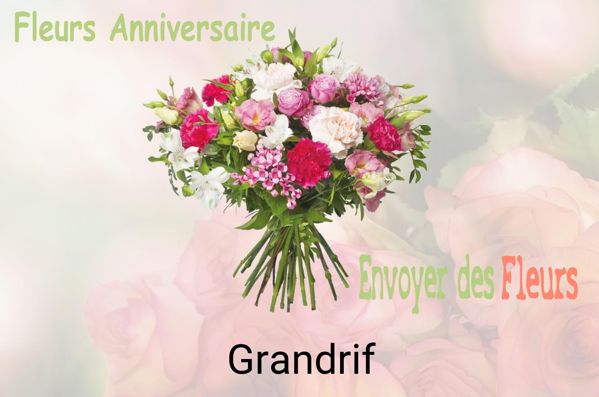 Bouquet de fleurs d’anniversaire livré à Grandrif